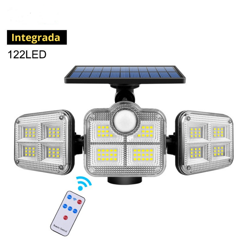 Luminária Solar 122LED IP65